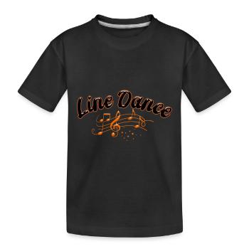 Line Dancing Line Dance Music - T-shirt bio Premium Enfant - noir - Devant