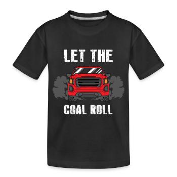 Conception de rouleaux en carbone pour les conducteurs diesel - T-shirt bio Premium Enfant - noir - Devant
