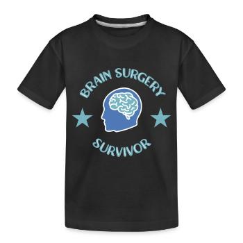 La chirurgie du cerveau survit à la chirurgie du cerveau - T-shirt bio Premium Enfant - noir - Devant