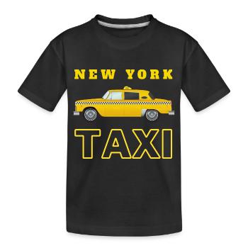 new york city taxi jaune - T-shirt bio Premium Enfant - noir - Devant