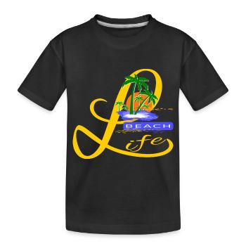 Beach Life - T-shirt bio Premium Enfant - noir - Devant