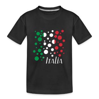 Italia Bubbles - Kinder Premium Bio T-Shirt - Schwarz - Vorne