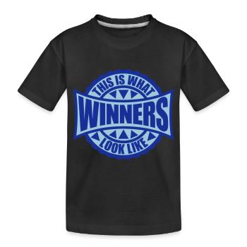 What Winners Look Like - Kinder Premium Bio T-Shirt - Schwarz - Vorne