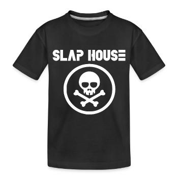 Slap house music - Kids' Premium Organic T-Shirt - black - Front