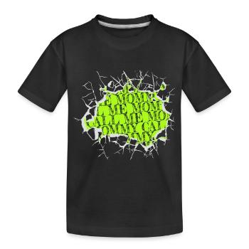 fête de famille une famille une équipe famille aime le mieux - T-shirt bio Premium Enfant - noir - Devant