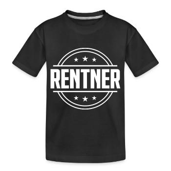 Rentner Rente - Kinder Premium Bio T-Shirt - Schwarz - Vorne