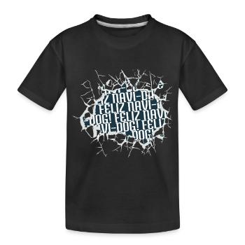 Dino Animal Shelter Pet Christmas Vacation - Kids' Premium Organic T-Shirt - black - Front