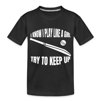 Cricket girls Saying Cricket Ladies Cricket fan de cricket - T-shirt bio Premium Enfant - noir - Devant