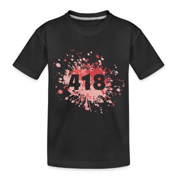 Status Mood Restful 418 I'm A Teapot Color Splash - Kinder Premium Bio T-Shirt - Schwarz - Vorne