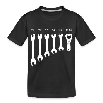 Werkzeug - Kinder Premium Bio T-Shirt - Schwarz - Vorne