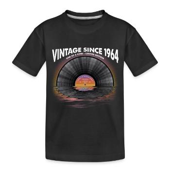 Vintage seit 1964 Retro Disco Music Vintage - Kinder Premium Bio T-Shirt - Schwarz - Vorne