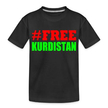 Free Kurdistan - Kids' Premium Organic T-Shirt - black - Front