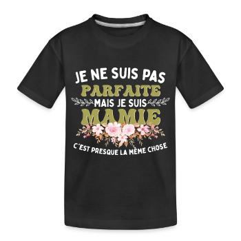 Je Suis Mamie - T-shirt bio Premium Enfant - noir - Devant
