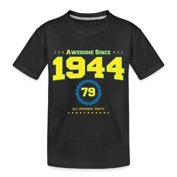 Tolles 1944 Hemd für Männer Frauen 79 Jahre alt 79. - Kinder Premium Bio T-Shirt - Schwarz - Vorne