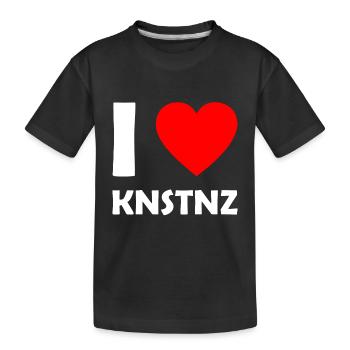 I love Konstanz - Lake Constance - KNSTNZ - Kids' Premium Organic T-Shirt - black - Front