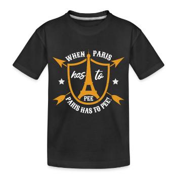 QUAND PARIS DOIT PAYER PARIS DOIT FAIRE - T-shirt bio Premium Enfant - noir - Devant