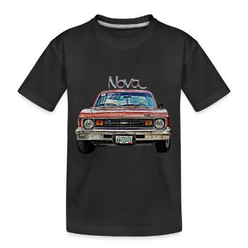Oldtimer USA - Kinder Premium Bio T-Shirt - Schwarz - Vorne
