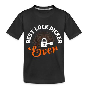 Meilleur serrurier jamais Serrurier Crocheteur - T-shirt bio Premium Enfant - noir - Devant