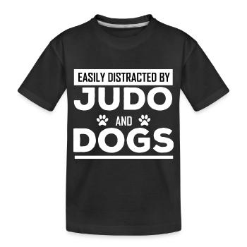 Hund Dog - Kinder Premium Bio T-Shirt - Schwarz - Vorne