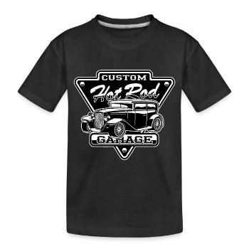 CAR1 CLASSIC2 - Kinder Premium Bio T-Shirt - Schwarz - Vorne