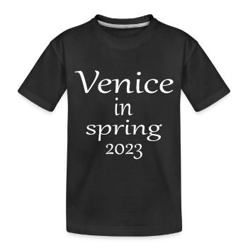 Venice in spring 2023 - Kinder Premium Bio T-Shirt - Schwarz - Vorne