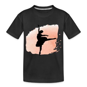Dancing Dance Music - Kids' Premium Organic T-Shirt - black - Front