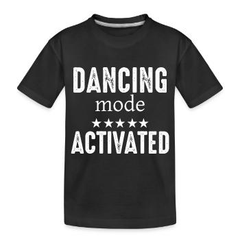 Dancing Dance Music - Kids' Premium Organic T-Shirt - black - Front