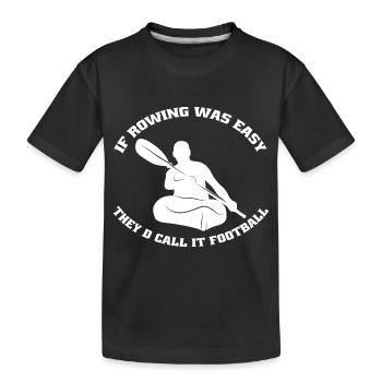 Aviron Aviron Équipe Aviron Club d’aviron - T-shirt bio Premium Enfant - noir - Devant