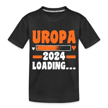 Werdender Uropa 2027 - Kinder Premium Bio T-Shirt - Schwarz - Vorne