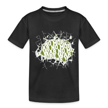 Hippy Dove de la paix Dictons Bird Green 60s Drôle - T-shirt bio Premium Enfant - noir - Devant