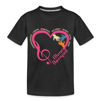 Musicothérapeute Appréciation Musicien de musique - T-shirt bio Premium Enfant - noir - Devant