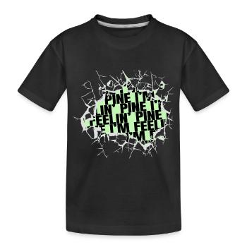 dinosaur lover beard humor sayings funny gym - Kinder Premium Bio T-Shirt - Schwarz - Vorne