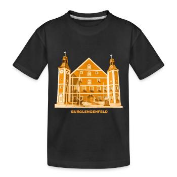 Burglengenfeld, Town Hall, Upper Palatinate, Schwandorf, Bavaria - Kids' Premium Organic T-Shirt - black - Front