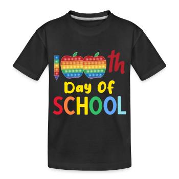 Back To School Lehrer Schule Vintage Schüler - Kinder Premium Bio T-Shirt - Schwarz - Vorne