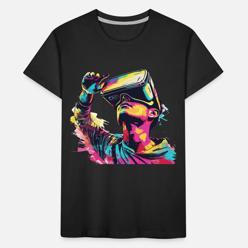 Virtual Reality - Tauchen Sie Ein In Eine Kinder Premium Bio T-Shirt