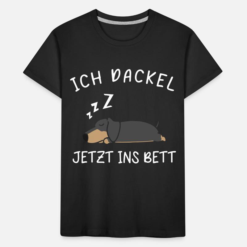 I Teckel Maintenant Au Lit Pyjama Teckel T-shirt bio Premium Enfant