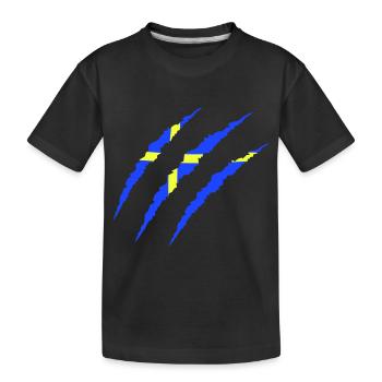 Claws Sweden - Kids' Premium Organic T-Shirt - black - Front