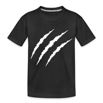 claw - Kids' Premium Organic T-Shirt - black - Front