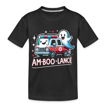 Am-Boo-Lance Krankenwagenfahrer Rettungssanitäter EMS Hallo - Kinder Premium Bio T-Shirt - Schwarz - Vorne