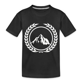 Couronne de montagnes - T-shirt bio Premium Enfant - noir - Devant