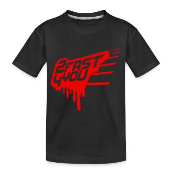 Zu Schnell für Dich Spruch 2 Too Fast 4 For You - Kinder Premium Bio T-Shirt - Schwarz - Vorne