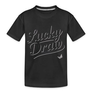 LUCKY DRAW - Kids' Premium Organic T-Shirt - black - Front