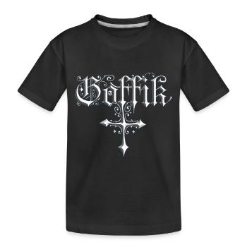 Goffik - Kids' Premium Organic T-Shirt - black - Front