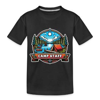 Personnel de camp Superviseur de camp de vacances Vacances-travail - T-shirt bio Premium Enfant - noir - Devant