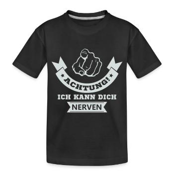 I can annoy you - Kids' Premium Organic T-Shirt - black - Front