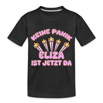 Nom de la femme Eliza - T-shirt bio Premium Enfant - noir - Devant