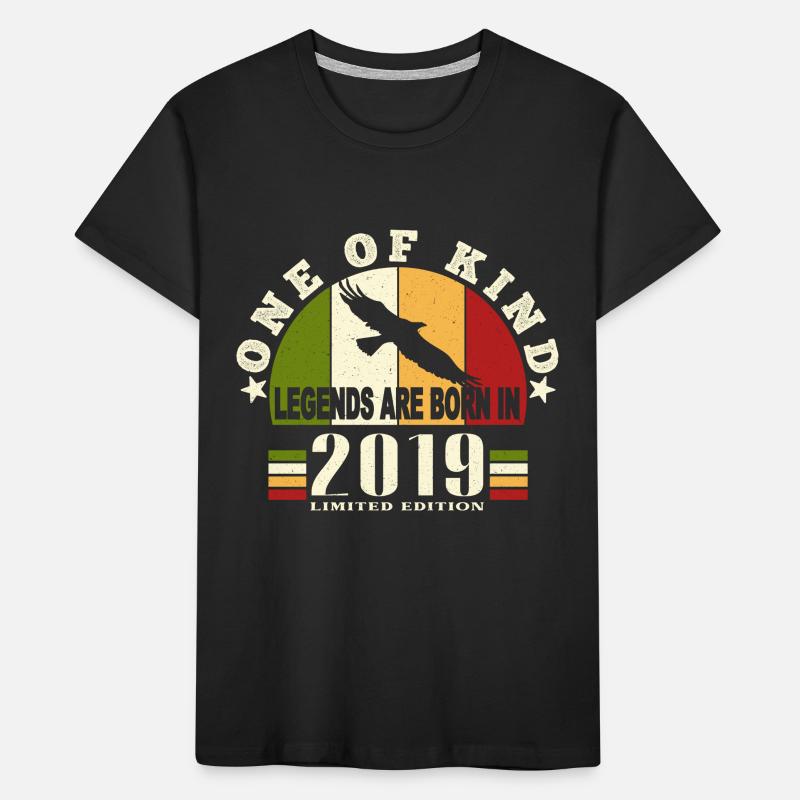Legend Born 2019 5-jähriges Jubiläum Kinder Premium Bio T-Shirt