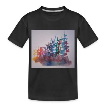 Wald - Kinder Premium Bio T-Shirt - Schwarz - Vorne