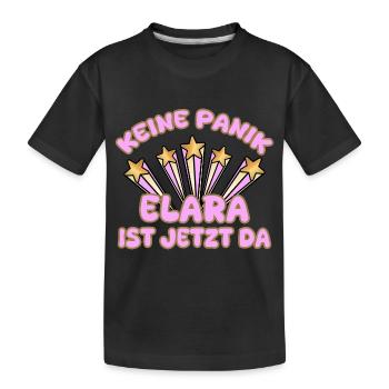 Woman's name - Kids' Premium Organic T-Shirt - black - Front