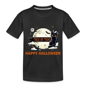 SÜßES ODER SAURES - Kinder Premium Bio T-Shirt - Schwarz - Vorne